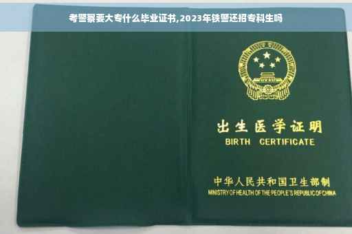考警察要大专什么毕业证书,2023年铁警还招专科生吗