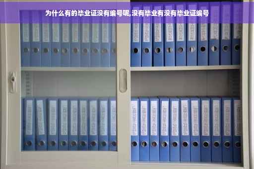 为什么有的毕业证没有编号呢,没有毕业有没有毕业证编号