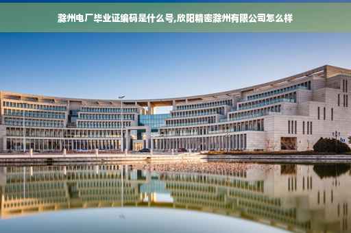 滁州电厂毕业证编码是什么号,欣阳精密滁州有限公司怎么样