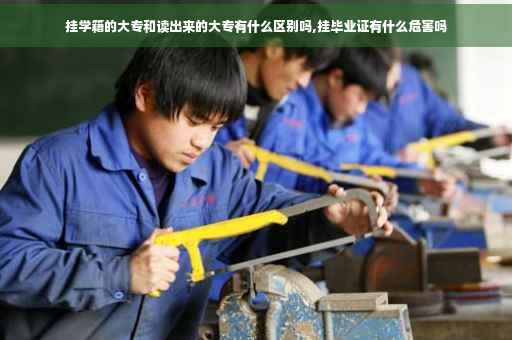 挂学籍的大专和读出来的大专有什么区别吗,挂毕业证有什么危害吗