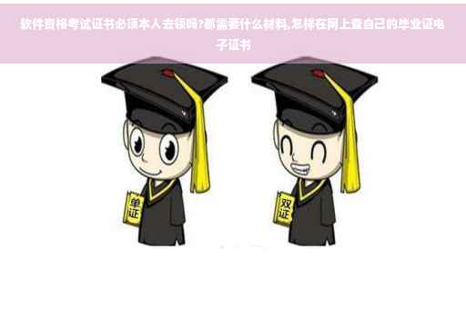 软件资格考试证书必须本人去领吗?都需要什么材料,怎样在网上查自己的毕业证电子证书