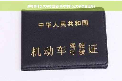 高考拿什么大学毕业证(高考拿什么大学毕业证好)