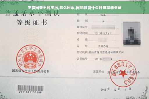 学信网查不到学历,怎么回事,网络教育什么月份拿毕业证
