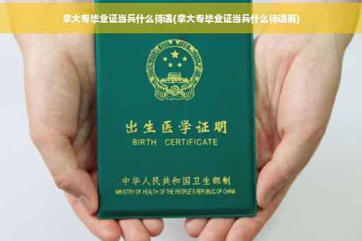 拿大专毕业证当兵什么待遇(拿大专毕业证当兵什么待遇啊)