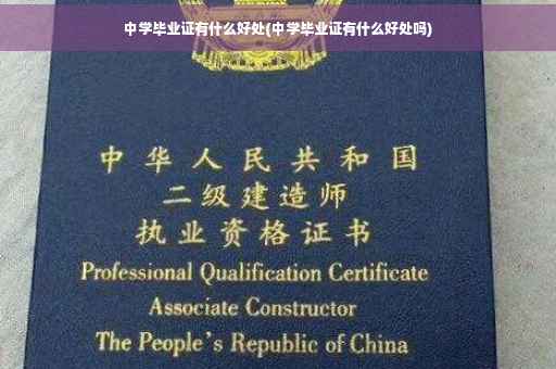 中学毕业证有什么好处(中学毕业证有什么好处吗)
