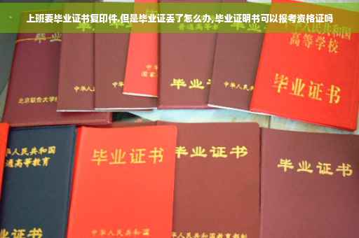 上班要毕业证书复印件.但是毕业证丢了怎么办,毕业证明书可以报考资格证吗
