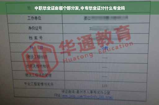 中职毕业证由哪个部分发,中专毕业证分什么专业吗