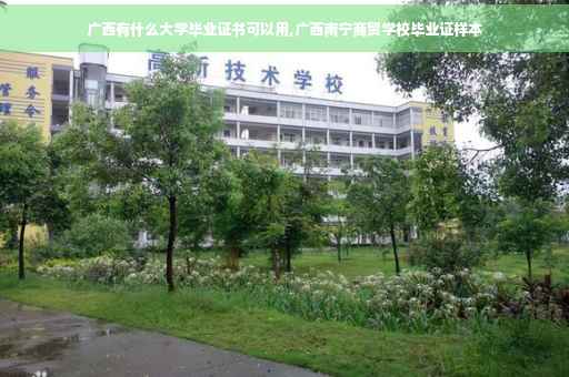 广西有什么大学毕业证书可以用,广西南宁商贸学校毕业证样本