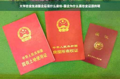 大学毕业生进国企后是什么身份-国企为什么要毕业证原件呢
