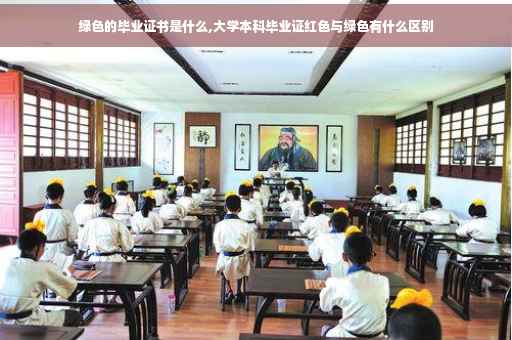 绿色的毕业证书是什么,大学本科毕业证红色与绿色有什么区别