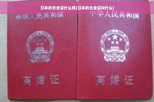 日本的毕业证什么样(日本的毕业证叫什么)