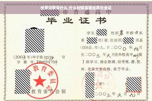 纸质证明是什么,什么时候需要纸质毕业证