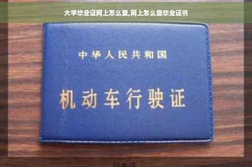 大学毕业证网上怎么查,网上怎么查毕业证书