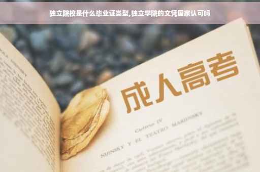 独立院校是什么毕业证类型,独立学院的文凭国家认可吗