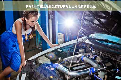 中专3年毕业证是什么样的,中专上三年是发的什么证