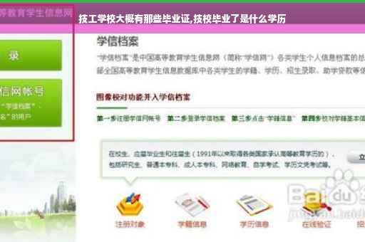 技工学校大概有那些毕业证,技校毕业了是什么学历