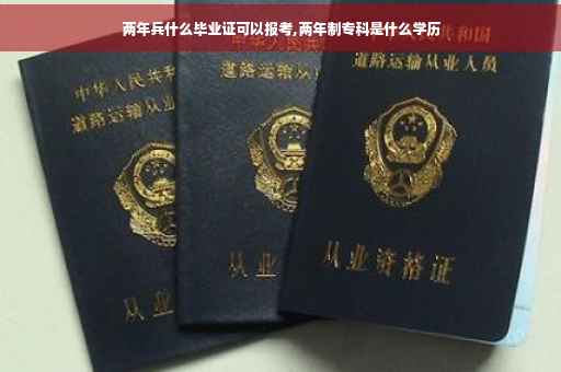 两年兵什么毕业证可以报考,两年制专科是什么学历