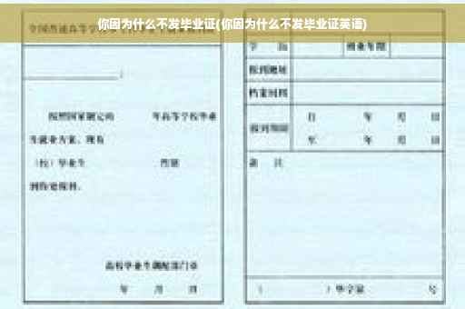 你因为什么不发毕业证(你因为什么不发毕业证英语)