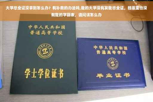 大学毕业证没拿到怎么办？有补救的办法吗,我的大学没有发我毕业证，档案里也没有我的学籍表，请问该怎么办
