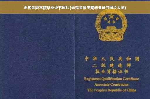 无锡金陵学院毕业证书图片(无锡金陵学院毕业证书图片大全)