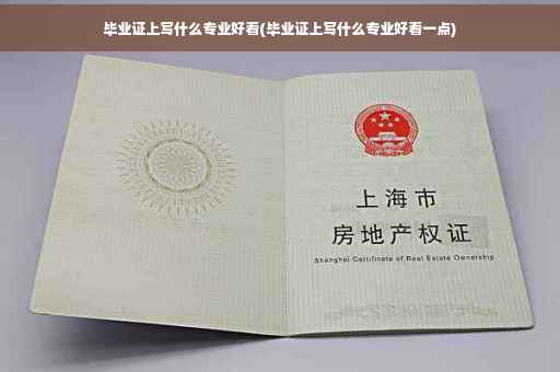 毕业证上写什么专业好看(毕业证上写什么专业好看一点)