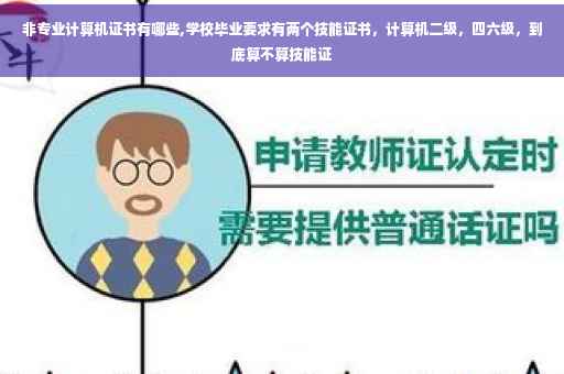 非专业计算机证书有哪些,学校毕业要求有两个技能证书，计算机二级，四六级，到底算不算技能证