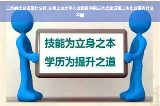 二本的毕业证是什么样,长春工业大学人文信息学院三本毕业证和二本毕业证有什么不同