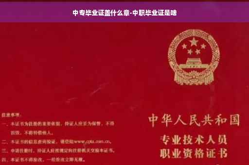中专毕业证盖什么章-中职毕业证是啥