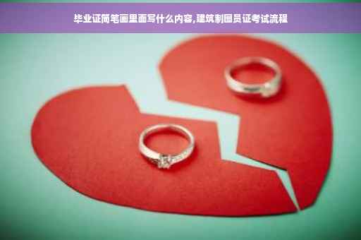毕业证简笔画里面写什么内容,建筑制图员证考试流程