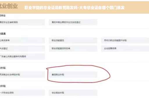职业学院的毕业证是教育局发吗-大专毕业证由哪个部门颁发