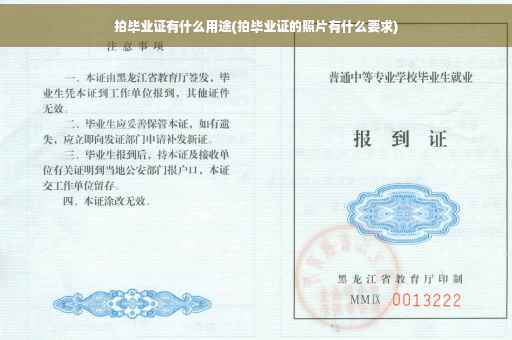 拍毕业证有什么用途(拍毕业证的照片有什么要求)