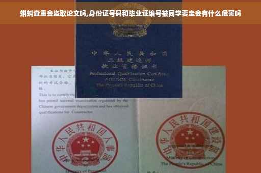 蝌蚪查重会盗取论文吗,身份证号码和毕业证编号被同学要走会有什么危害吗