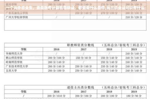 一个高中毕业生，要是想考计算机等级证，都需要什么条件,高三毕业证可以考什么