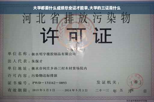 大学都要什么成绩毕业证才能拿,大学的三证是什么