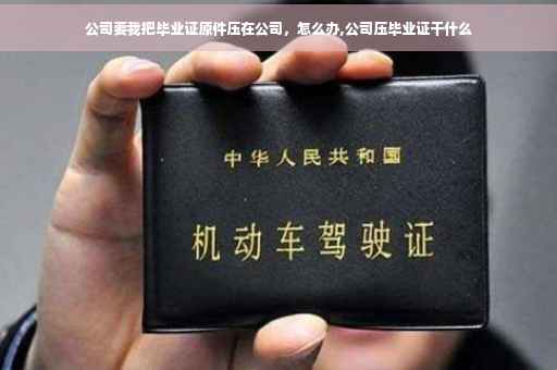 公司要我把毕业证原件压在公司，怎么办,公司压毕业证干什么