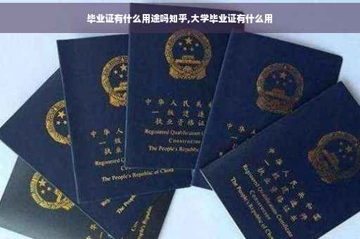 毕业证有什么用途吗知乎,大学毕业证有什么用