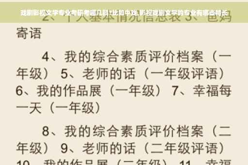 戏剧影视文学专业考研考哪几科?比如中戏,影视戏剧文学的专业有哪些特长