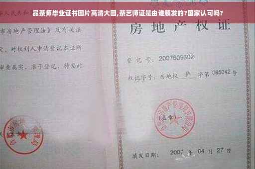 品茶师毕业证书图片高清大图,茶艺师证是由谁颁发的?国家认可吗?