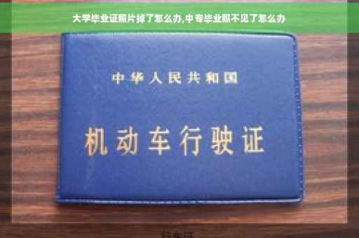 大学毕业证照片掉了怎么办,中专毕业照不见了怎么办