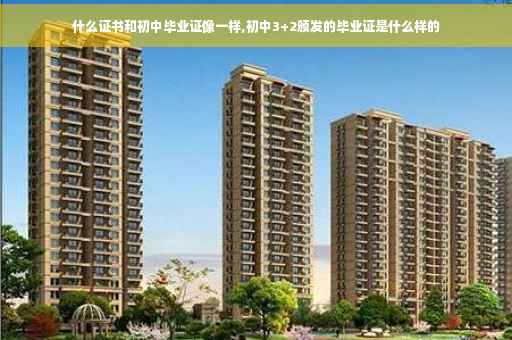 什么证书和初中毕业证像一样,初中3+2颁发的毕业证是什么样的