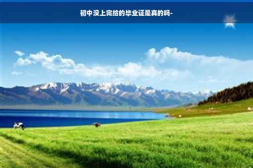 初中没上完给的毕业证是真的吗-