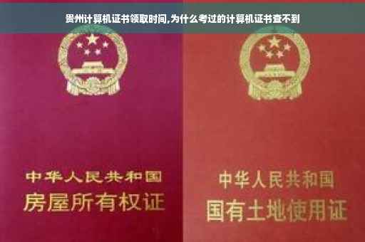 贵州计算机证书领取时间,为什么考过的计算机证书查不到