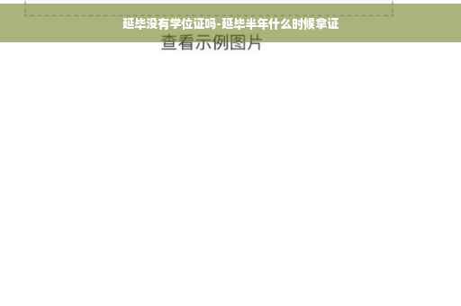 延毕没有学位证吗-延毕半年什么时候拿证