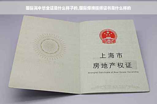 国际高中毕业证是什么样子的,国际焊接技师证书是什么样的