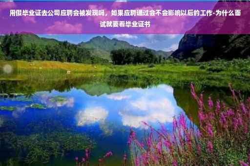 用假毕业证去公司应聘会被发现吗，如果应聘通过会不会影响以后的工作-为什么面试就要看毕业证书