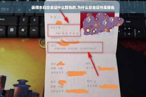 函授本科毕业证什么颜色的,为什么毕业证书是绿色