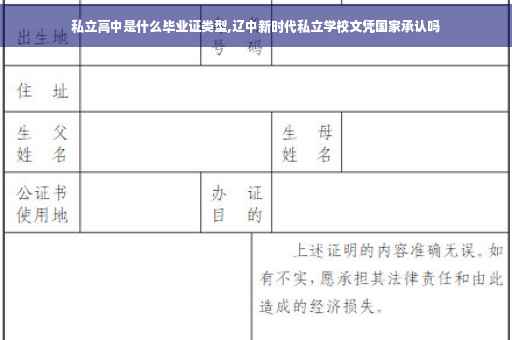 私立高中是什么毕业证类型,辽中新时代私立学校文凭国家承认吗