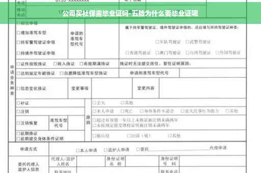 公司买社保需毕业证吗-五险为什么要毕业证呢