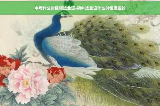 中考什么时候领毕业证-初中毕业证什么时候颁发的