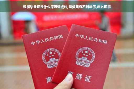 没得毕业证是什么原因造成的,学信网查不到学历,怎么回事